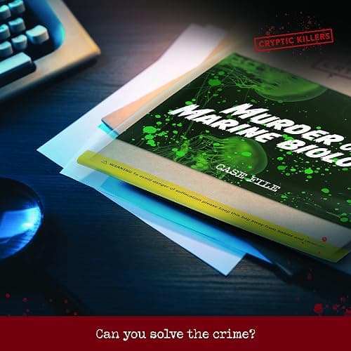 Cryptic Killers Unsolved Murder Mystery Game - Cold Case Files Investigation Detective Clues/Evidence - Solve The Crime - Individuals, Date Nights & Party Groups - Murder of a Marine Biologist thumbnail 7