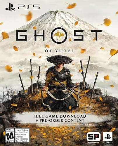 PlayStation 5 Console – Ghost of Yōtei Black Limited Edition Bundle ​(slim) EN Version thumbnail 4