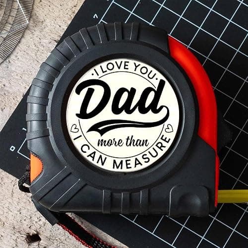 Dad Gifts from Daughter Son for Fathers Day Measure Tape - Cool Fathers Day Presents - Birthday Gifts for New Girl Son Best Dad - Woodworking Carpenter Measuring Tape thumbnail 2