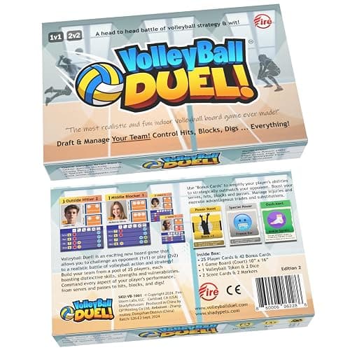 Volleyball Duel | Action & Strategy Volleyball Board Game | 2 Players thumbnail 2