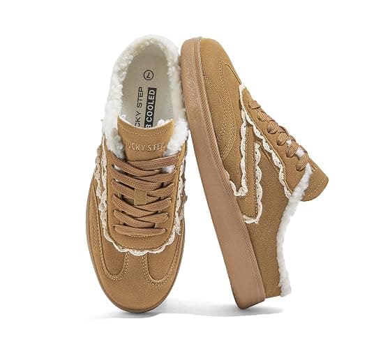 LUCKY STEP Women’s Mule Fashion Sneakers Slip On Backless Walking Shoes Winter Retro Comfy Casual Sneaker - Image 1