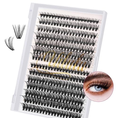 UILULU DIY Lash Extension Kit 280pcs Individual Lashes Clusters D Curl Lash Clusters, Lash Kit with Lash Bond and Seal, Remover, Lash Tweezers (30D+40D-0.07D-9-16MM Kit) - 30D+40D+Bond&Seal+Remover+Tweezers thumbnail 8