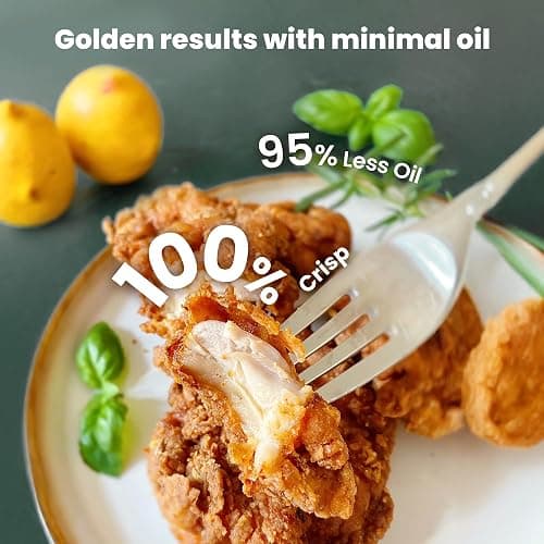 Kismile 5-in-1 Portable Glass Air Fryer, 2.6QT & 4.7QT Dual Glass Containers with Lids, 85% Less Oil, Compact Smart Air Fryer Oven for Deep Roast, Crisp, Keep Warm – Freezer & Dishwasher Safe thumbnail 2