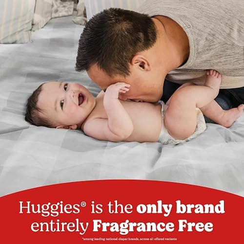 Huggies Size Newborn Diapers, Little Snugglers Baby Diapers, Size Newborn (up to 10 lbs), 84 Count, Packaging May Vary thumbnail 8