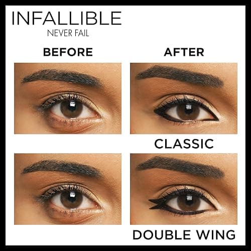 L'Oreal Paris Makeup Infallible Never Fail Original Mechanical Pencil Eyeliner with Built in Sharpener, Brown, 0.008 oz. thumbnail 4