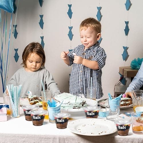 SiliFine 100 Pcs Fishing Party Favors 8/9 oz Bait Cups with Lids Disposable Bulk Plastic Bait Cups for Water Wine Coffee Cake Fishing Birthday Baby Shower Favors Decor (Clear,9 oz) thumbnail 7