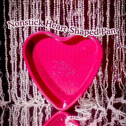 Great Jones Sweetheart Heart-Shaped Cake Pan | Nonstick, Non Toxic, Aluminized Steel | Scratch-Resistant, Oven & Dishwasher Safe | Raspberry Pink 9.7 x 9.7 x 1.6 Inches thumbnail 6