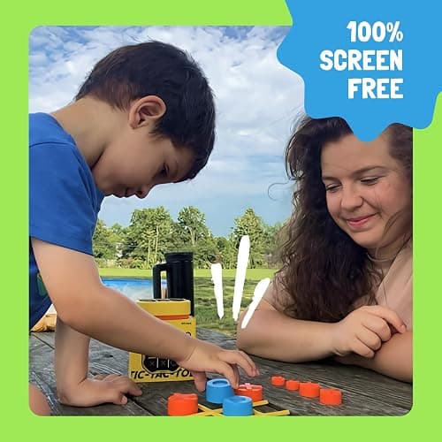 GiiKER Tic Tac Toe Bolt Game, Original 3-in-1 Handheld Games, Portable Travel Games for Car Ride, Toys Gift Idea for Kids and Adults, Stocking Stuffers Birthday Gifts for Boys Girls - Green thumbnail 6