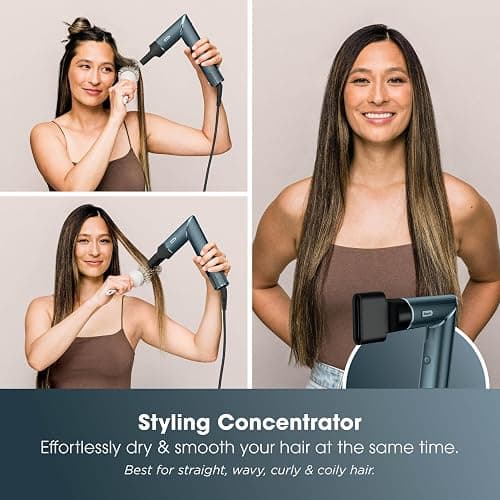Shark FlexStyle 5-in-1 Air Styler & Hair Dryer, Auto-Wrap Curlers, FrizzFighter Finishing Tool, Oval Brush, Concentrator, Clips & Storage Bag, No Heat Damage HD456TLUK thumbnail 8