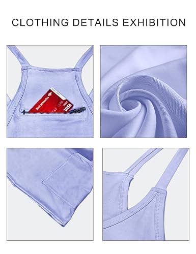 VIUTIL Womens Athletic Dress Built in Shorts Hot Shot Mini Dress Spaghetti Straps Tennis Workout 2026 Summer Romper Dress thumbnail 3