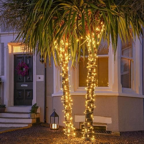 JMEXSUSS 100 LED Warm White Christmas Lights, Indoor String Light Bedroom 8 Modes Christmas Tree Lights Plug in, 33ft Connectable Fairy Twinkle Light Outdoor for Home Garden Xmas Tree Decor thumbnail 9