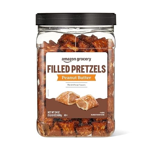 Amazon Grocery, Peanut Butter Filled Pretzels, 24 Oz (Previously Amazon Fresh, Packaging May Vary) - Image 1