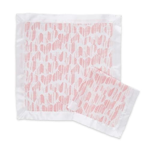 aden + anais Essentials Classic Security Blankets, Super Soft 100% Cotton Muslin Lovie, 2 Pack, Briar Rose - Image 1