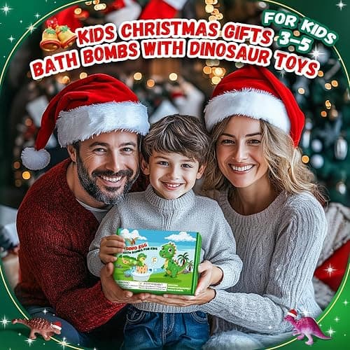 Bath Bombs for Kids with Dragon Toys Inside, Sanyi Dinosaur Toys Gifts for Kids 5-7, Dino Egg Fillers Bubble Bath Birthday Stocking Stuffers Christmas Gifts for Boys Girls Toddler thumbnail 3