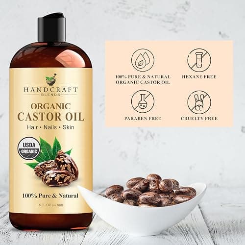 Handcraft Blends Castor Oil Pack Wrap - Organic Castor Oil 16 oz with Reusable Wraps - Durable Comfortable Pack Wraps for Neck and Stomach with Adjustable Elastic Straps thumbnail 4