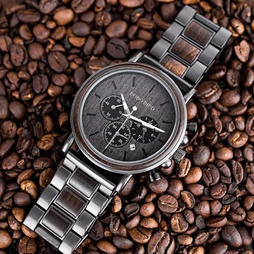 2win Engraved Wooden Watch for Boyfriend My MAN Fiancé Husband Customized Personalized Wood Watches for Men Birthday Anniversary Personalized Watch thumbnail 9