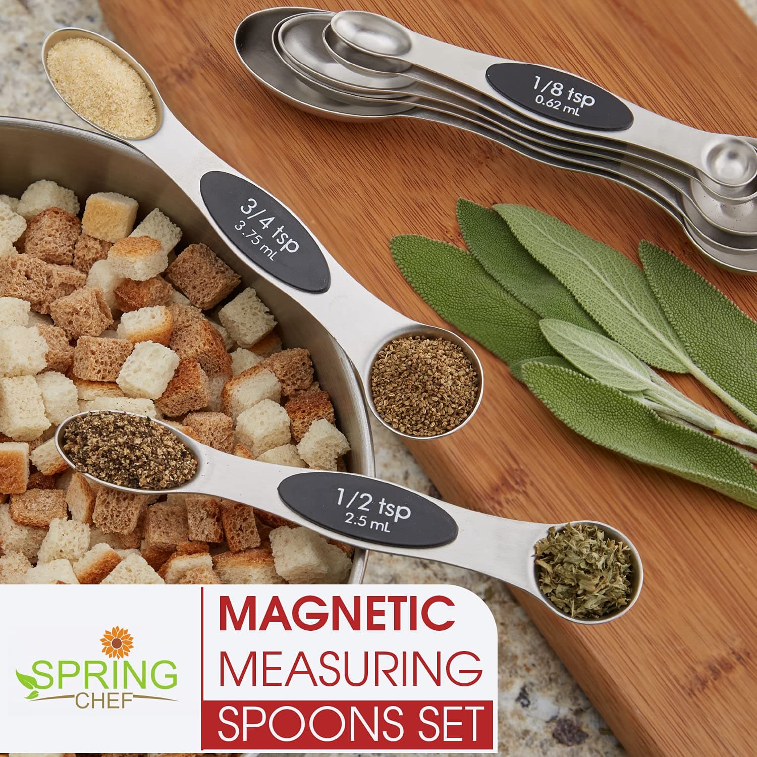 Spring Chef Magnetic Measuring Spoons Set thumbnail 7