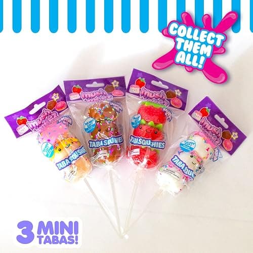 MushMeez Taba Squishy Sweet Friends - 3 Taba Squishies on a Stick - Squish, Squeeze, Great for Stress Relief - Sensory / Fidget Play Food Squishy Toys for Kids and Adults thumbnail 5