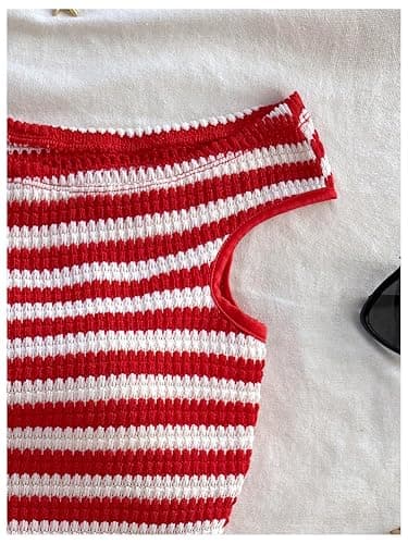 SOLY HUX Women's 2 Piece Striped Off The Shoulder Crop Tops and Mini Shorts Set Summer Y2K Going Out Outfits thumbnail 3