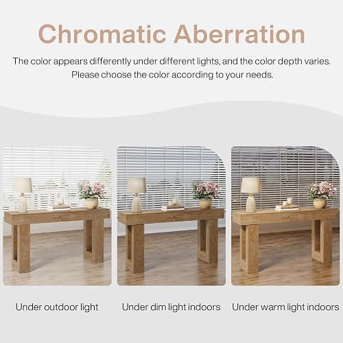 Tribesigns 63-Inch Long Console Table, Wooden Rectangular Sofa Table Behind The Couch, Farmhouse Entryway Table for Entrance, Hallway, Living Room (Natural) thumbnail 7
