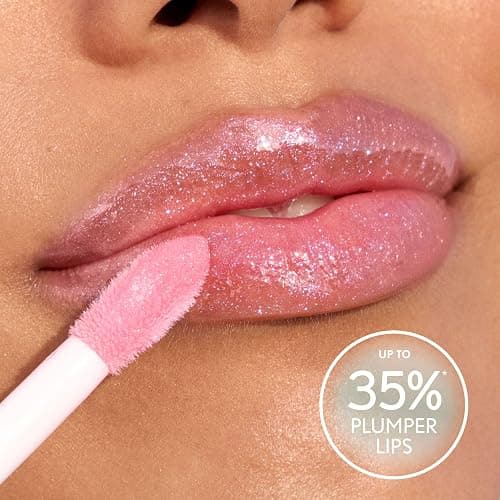 COVERGIRL Clean Fresh Yummy Plumper Lip Gloss, 840 Be Chill My Heart, Shiny, Vegan Formula, Easy to Apply, Minty Flavor, 0.33oz thumbnail 7