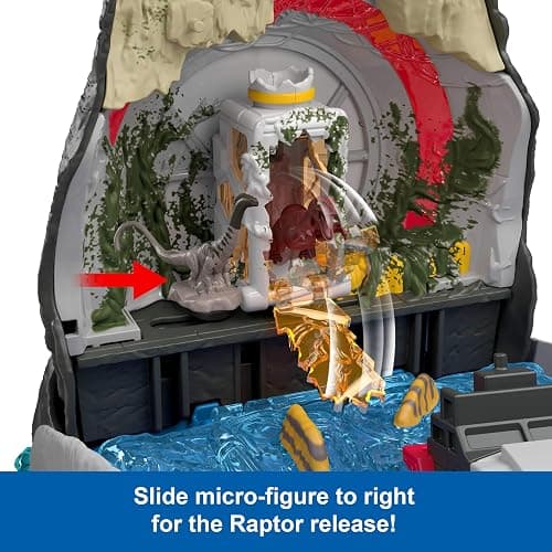 Mattel Jurassic World Rebirth Deluxe Mosasaurus Playset with 7 Interactive Features, 7 Sound Effects & 6 Micro Figures, Folds Up to Carry & Store thumbnail 3