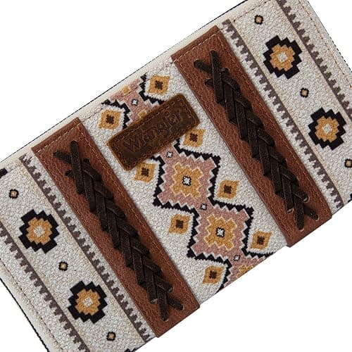 Wrangler Wallet Purse for Women Western Aztec Clutch Wristlet Wallet with Credit Card Holder thumbnail 2