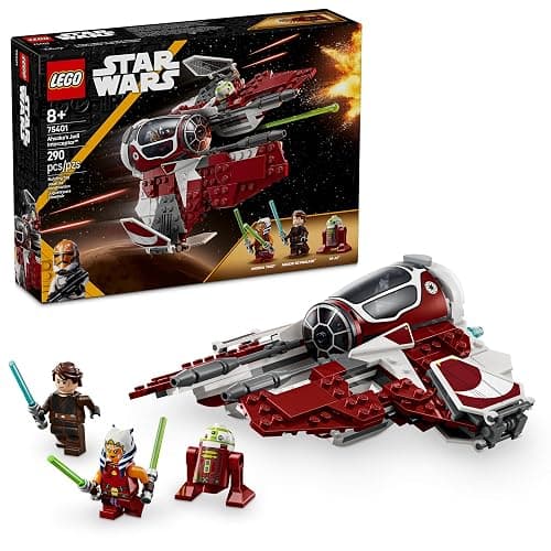 LEGO Star Wars: The Clone Wars Ahsoka's Jedi Interceptor Spaceship Building Toy - Kids Star Wars Toy for Boys and Girls, Ages 8+ - Gift Idea for Birthdays - 75401 - Image 1