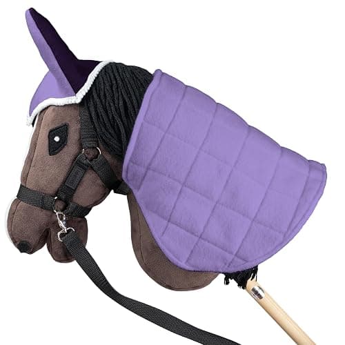 SKIPPI Hobby Horse Blanket and Ear Bonnet - Lilac and Plum, Hobby Horse Accessories thumbnail 6