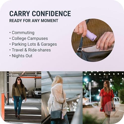 Sabre Pepper Gel Spray with Fast Flip Top Safety & Snap‑Clip Keychain for Self Defense - Max Strength with UV Dye, Finger Grip, Reduces Wind Blowback,10-Sec Spray,14ft Range, Made in USA, 0.54 fl oz thumbnail 4