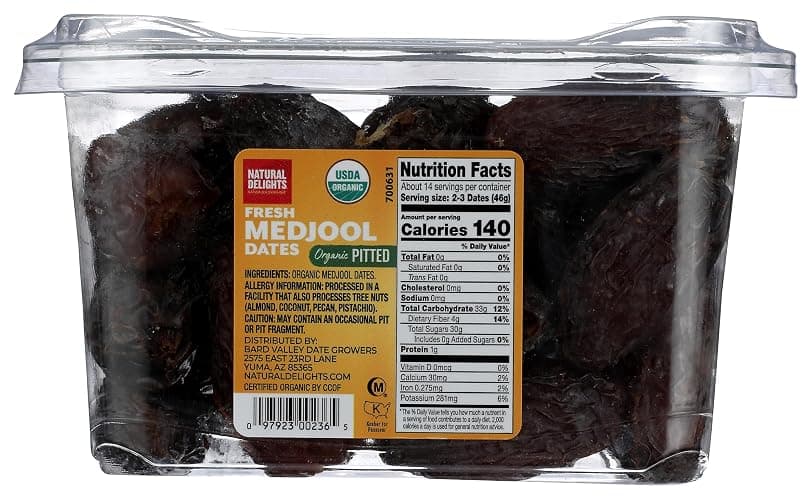 Natural Delights Organic Pitted Medjool Dates, 24 OZ thumbnail 6