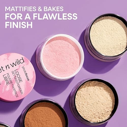 wet n wild Photo Focus Loose Baking Setting Powder, Highlighter Makeup, Fair to Medium & Tan Skin Tones - Translucent thumbnail 2