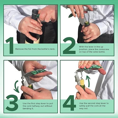Wino Wine Key! - Professional Sommelier's Corkscrew Wine Opener thumbnail 4