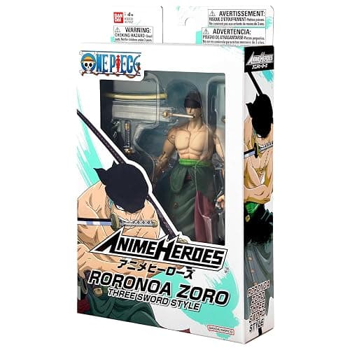 ANIME HEROES - One Piece - Roronoa Zoro Three Sword Style Action Figure | One Piece 6 Inch Action Figure Anime Heroes - Roronoa Zoro Three Sword Style thumbnail 10