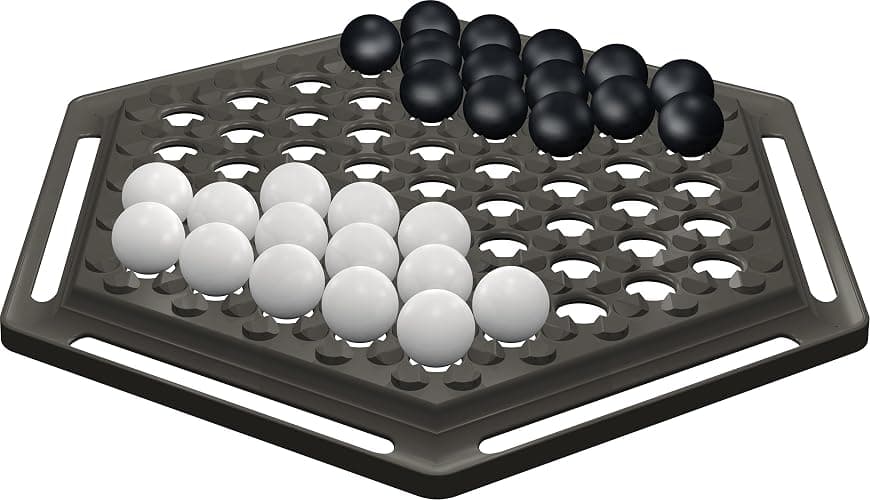 Asmodee - Abalone - Edition Officielle - Jeu de Société Famille pour Adultes & Enfants dès 7 Ans - Jeu de Stratégie & Réflexion - Plateau de 28 Billes - As d'or - 2 Joueurs - 20 Min - Zygomatic thumbnail 9
