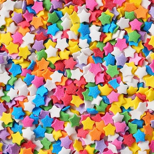 Star Sprinkles, Edible Confetti Sprinkles, 4.23oz Rainbow Sprinkle for Cake Decorating, Cupcakes, Baking, Donuts, Ice Cream Topper, and Cakecircle(120g) thumbnail 4