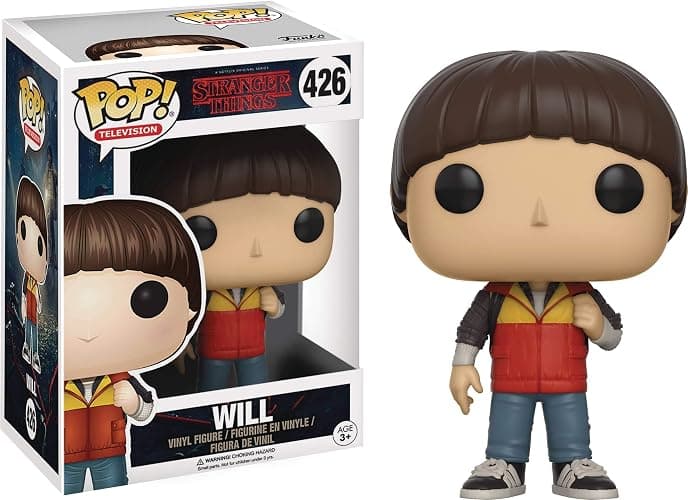 POP [Stranger Things - Will Byers Funko Vinyl Figure (Bundled with Compatible Box Protector Case), Multicolor, 3.75 inches thumbnail 2