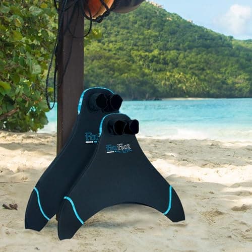 Fin Fun Mermaid Monofin - Swim Fin for Kids - Swimming Flipper with Comfortable Foot Pockets - Snorkel & Water Accessory Made w/ Dive-Grade Neoprene thumbnail 3