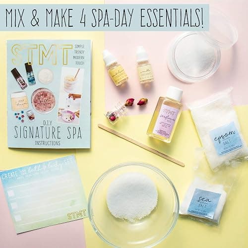 STMT DIY Signature Spa Set by Horizon Group USA, Mix & Make Your Own Spa Supplies with Salt Scrubs, Fragrances & Shimmer Lotions. Multicolored thumbnail 4