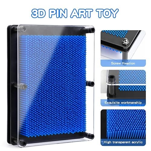 ENJSD 3D Pin Art Sensory Toys for Kids 5-7, Pin Art Board Impression Sensory Toys for Kids with Autism, Autism Gifts for Autistic Children Age 3, 4, 5, 6, 7, 8, 9, 10+ Years Old Boys Girls thumbnail 4