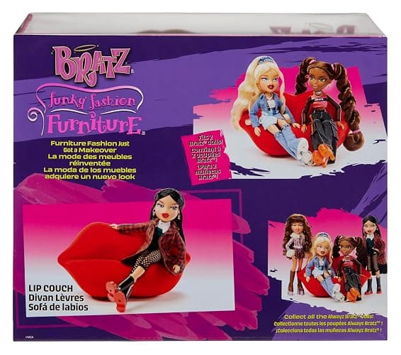 Bratz Funky Fashion Furniture Lip Couch Playset & Display, Fits 2 Dolls thumbnail 7