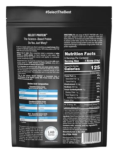 PEScience Select Protein Powder, Whey and Casein Blend, Clean Protein Powder for Women and Men, Low Calorie, Low Carb, Keto Friendly, Gluten Free - Chocolate Truffle - 5 Servings thumbnail 7