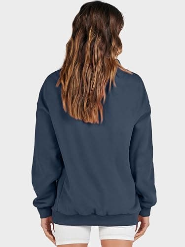 ANRABESS Womens Oversized Sweatshirts Turtleneck Pullover Long Sleeve Hoodies Tops 2025 Fall Fashion Preppy Outfits thumbnail 5