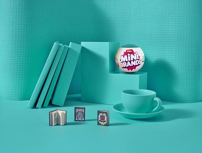 Mini Brands Books, Real Miniature Book Brands Collectible Toy, Capsules of 5 Mystery Miniature Books with real readable pages and Accessories for Kids, Teens, Adults (Single Capsule) thumbnail 8