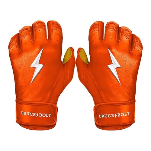 BRUCE BOLT Original Series Short Cuff Batting Gloves - Multiple Colors - Adult & Youth Sizes - Image 1