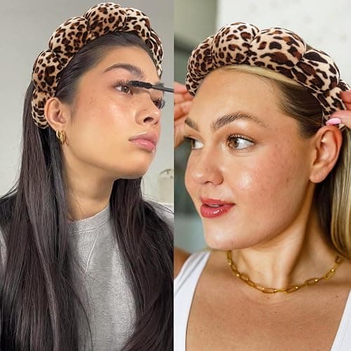 Ayesha Spa Headband for Washing Face Sponge Makeup Headbands Skincare Headband Soft Hair band to Facial Clean thumbnail 3