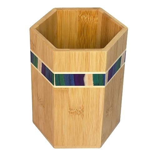 Totally Bamboo Baltique Mumbai Collection Kitchen Utensil Holder, Large Cooking Utensil Crock for Countertop thumbnail 6