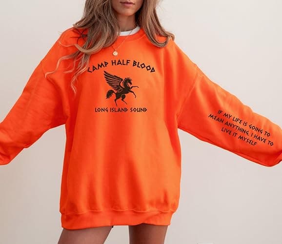 Custom Half-Blood Camp Sweatshirt | Olympians of The Greek Mythology Sweatshirt | Halfblood Hoodie & Sweatshirts for Youth & Adult Fans thumbnail 3