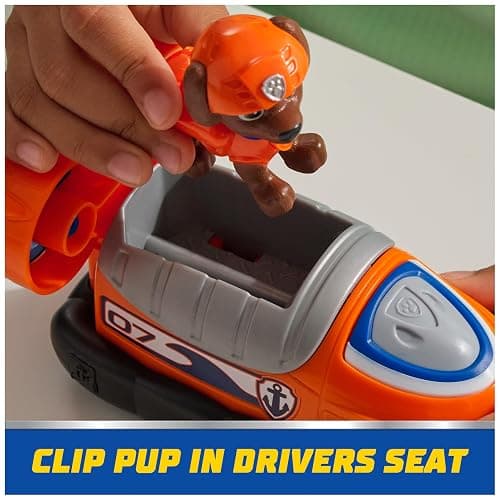 Paw Patrol, Zuma’s Hovercraft, Toy Vehicle with Collectible Action Figure, Sustainably Minded Kids Toys for Boys & Girls Ages 3 and Up thumbnail 7