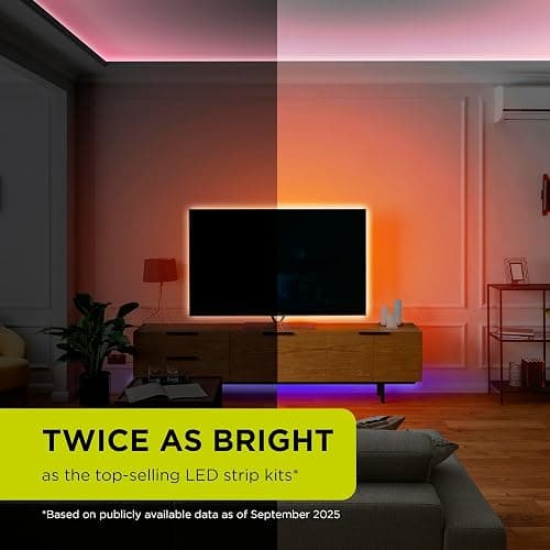 Integral 5m RGB LED Strip Light, Colour Changing, Dimmable, Music Sync - Tuya WiFi Smart App & Remote Control, Plug & Play with UK Plug - for Bedroom, Living Room, Office, Kitchen and More thumbnail 5